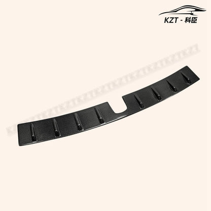 Glossy Black For Subaru 14-18 Impreza WRX VAF STI USDM type vortex generator Carbon Fiber Car Rear Bumper Lip Diffuser Shark Fin Style Bumper Spoiler