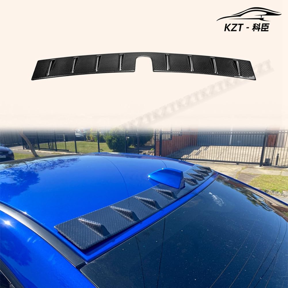 Glossy Black For Subaru 14-18 Impreza WRX VAF STI USDM type vortex generator Carbon Fiber Car Rear Bumper Lip Diffuser Shark Fin Style Bumper Spoiler
