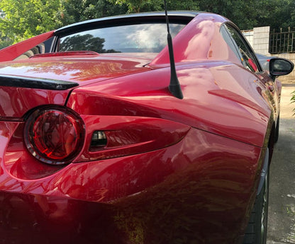 GV Style Carbon Tail Lights Cover Pair For Mazda MX5 Miata ND 2016-24 Kazento Carbon Parts Carbon Fiber MX5-TL-GV-ND-CF