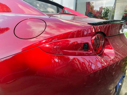 GV Style Carbon Tail Lights Cover Pair For Mazda MX5 Miata ND 2016-24