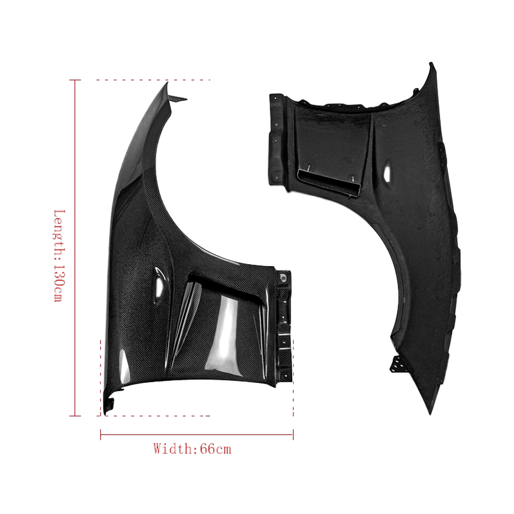 GV Style Front Vented Fender +3mm for Miata MX5 Miata (ND) 2016-2024 Kazento Carbon Parts 车身侧板