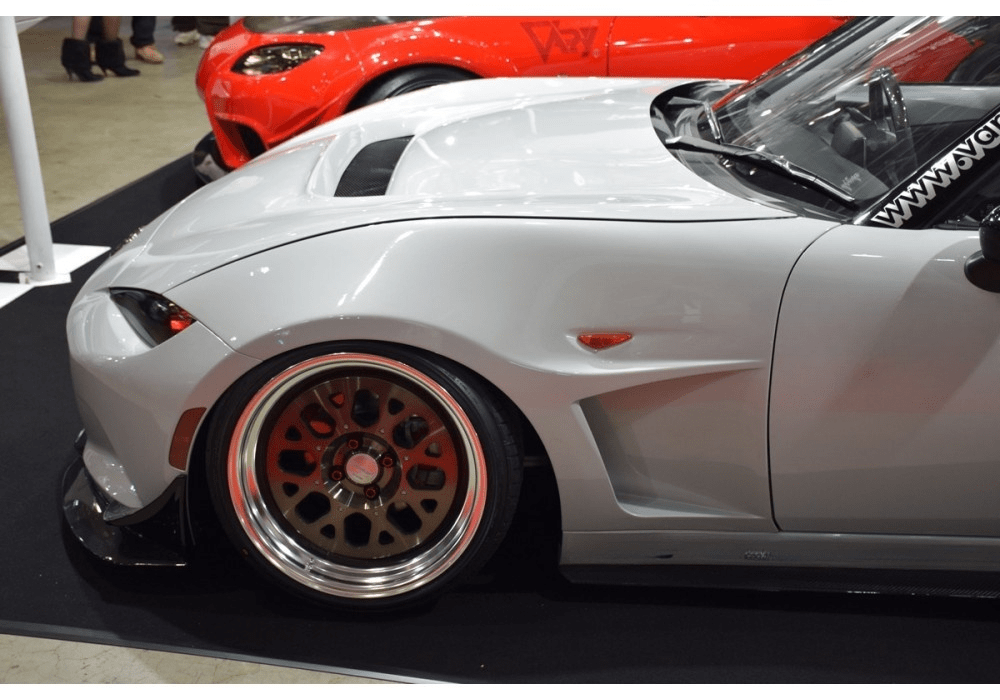 GV Style Front Vented Fender +3mm for Miata MX5 Miata (ND) 2016-2024 Kazento Carbon Parts 车身侧板