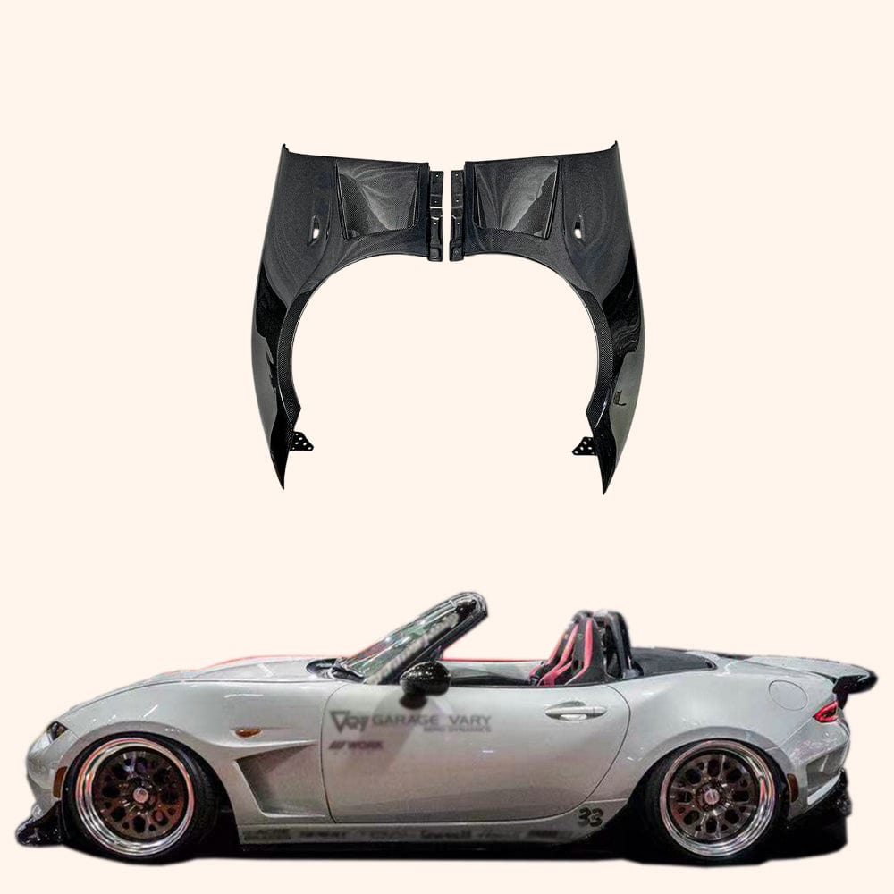 GV Style Front Vented Fender +3mm for Miata MX5 Miata (ND) 2016-2024 Kazento Carbon Parts 车身侧板