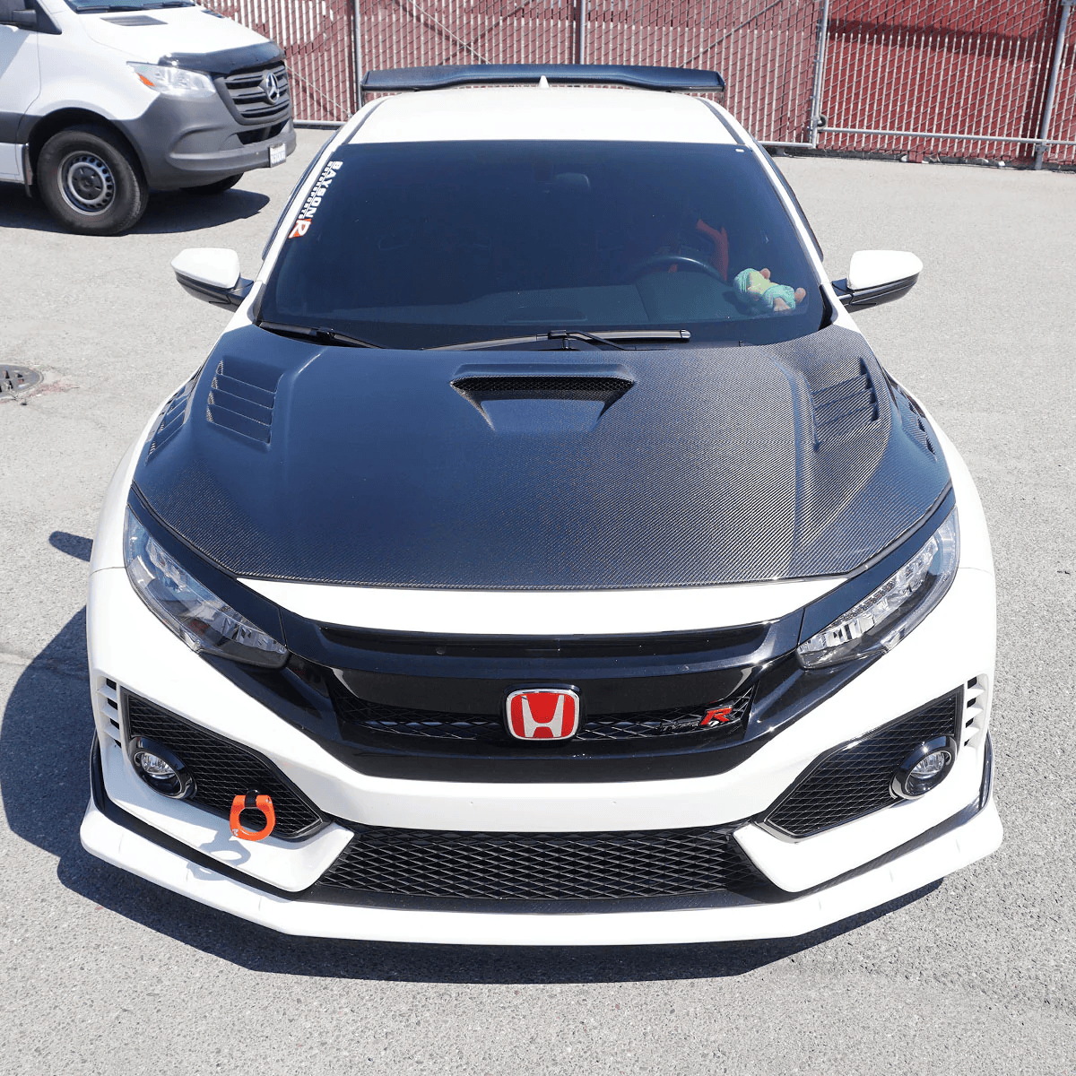 Honda 10th Gen Civic FK7 FC MU Style Vented Hood Bonnet 2016-2022