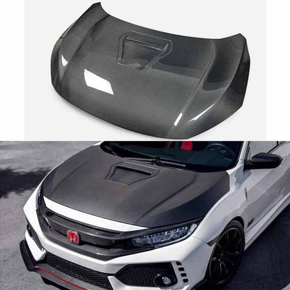 Honda 10th Gen Civic FK7 FC Vented Hood Bonnet 2015-2022