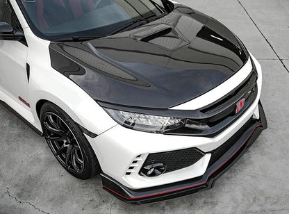 Honda 10th Gen Civic FK7 FC Vented Hood Bonnet 2015-2022