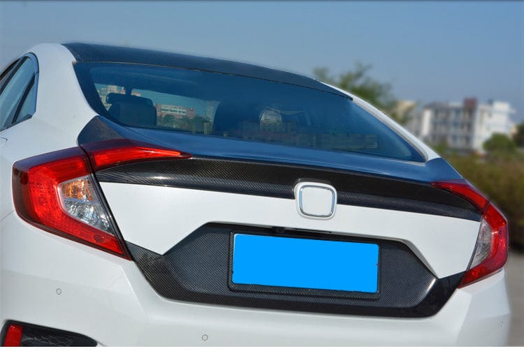 Honda 16-18 10th Civic FC OEM Style Carbon Fiber Rear Trunk Boot Lid Kazento Carbon Parts 车身侧板 Carbon Fiber FC-TRUNK-OE-CF