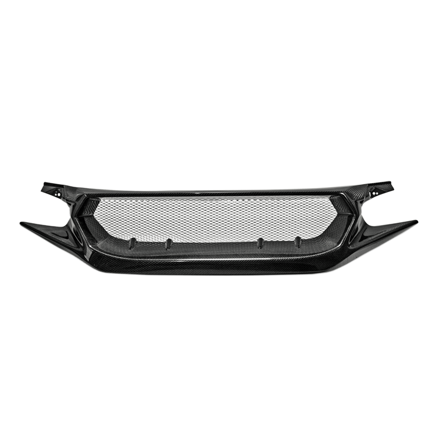 Honda 17 onwards Civic Type R FK8 JS Carbon Front Grille (FC1/FK7) Kazento Carbon Parts Carbon Fiber FK8-FG-JS-CF