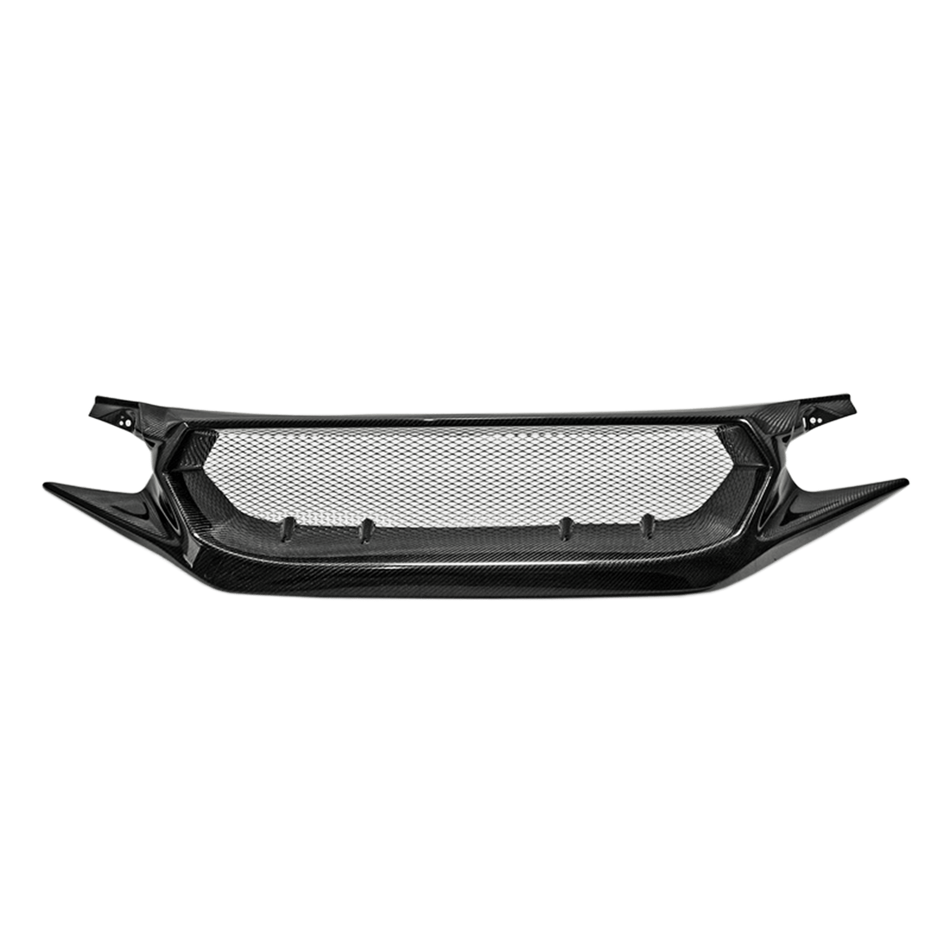 Honda 17 onwards Civic Type R FK8 JS Carbon Front Grille (FC1/FK7) Kazento Carbon Parts Carbon Fiber FK8-FG-JS-CF