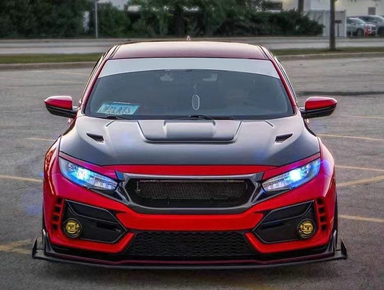 Honda 17 onwards Civic Type R FK8 JS Carbon Front Grille (FC1/FK7 need cut)