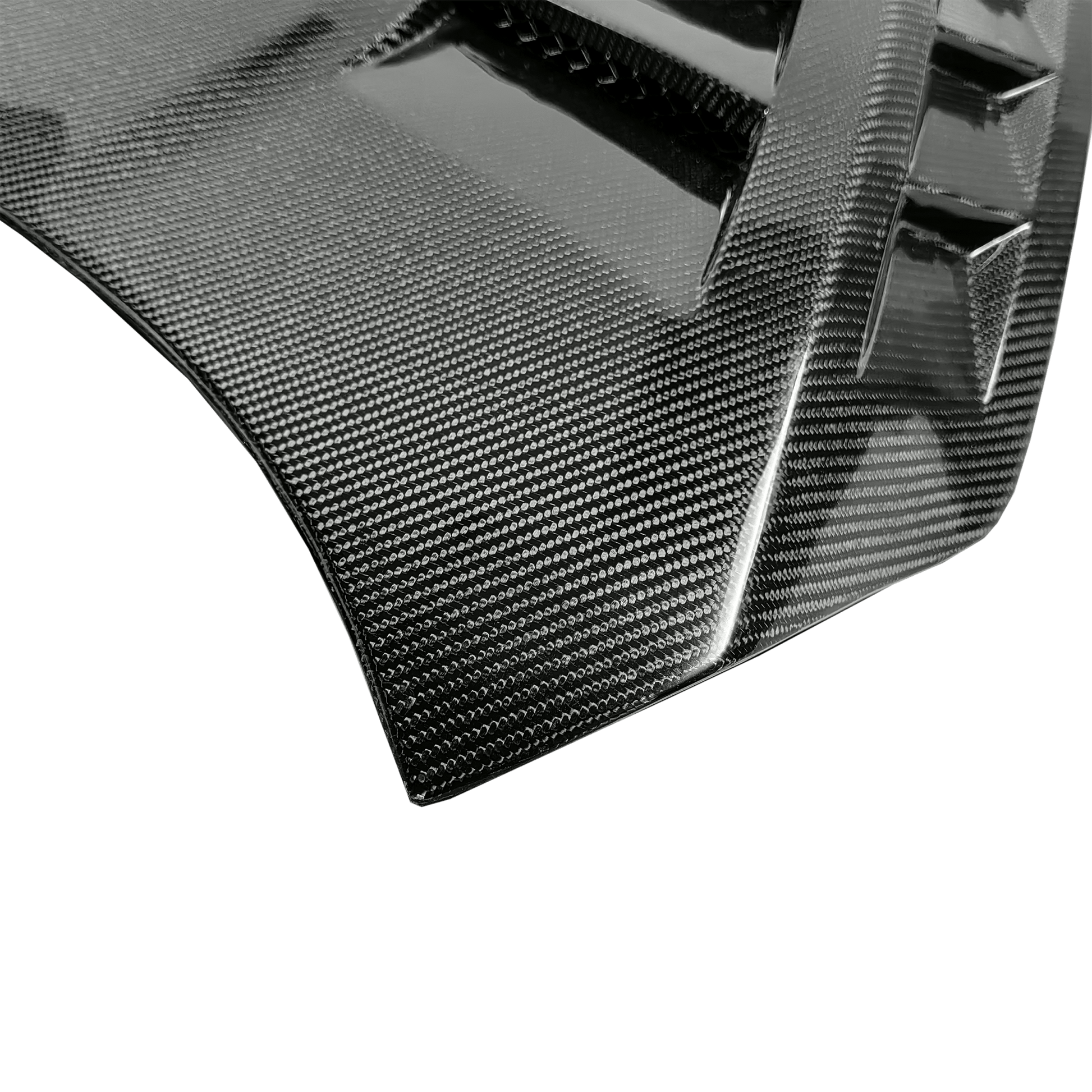 Honda Civic 2016-2021 FC Carbon Fiber Vented Cooling Hood Bonnet Kazento Carbon Parts Bonnets/Hoods Carbon Fiber FC-HOOD-KZ-CF