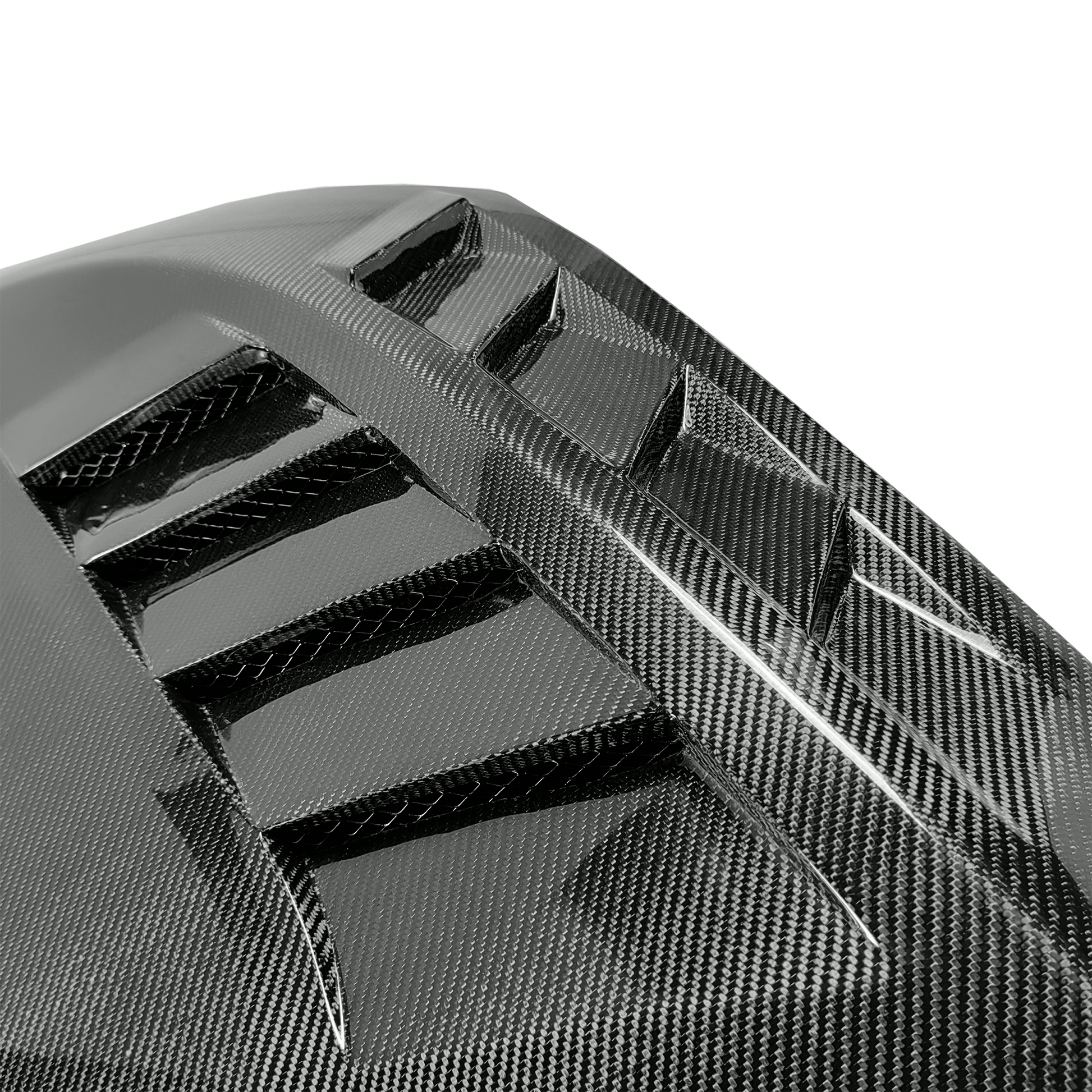 Honda Civic 2016-2021 FC Carbon Fiber Vented Cooling Hood Bonnet Kazento Carbon Parts Bonnets/Hoods Carbon Fiber FC-HOOD-KZ-CF