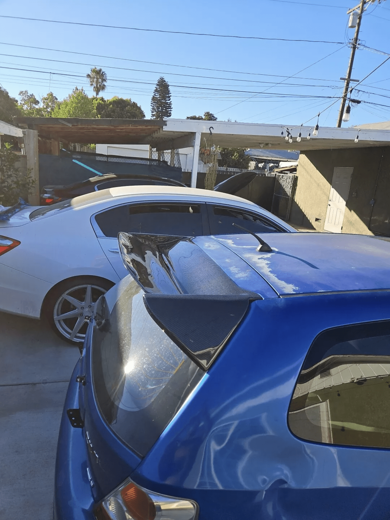 Honda Civic EP3 MUGEN Style Hatchback Roof Wing Spoiler(USDM)2002-2005 Kazento Carbon Parts 车身侧板