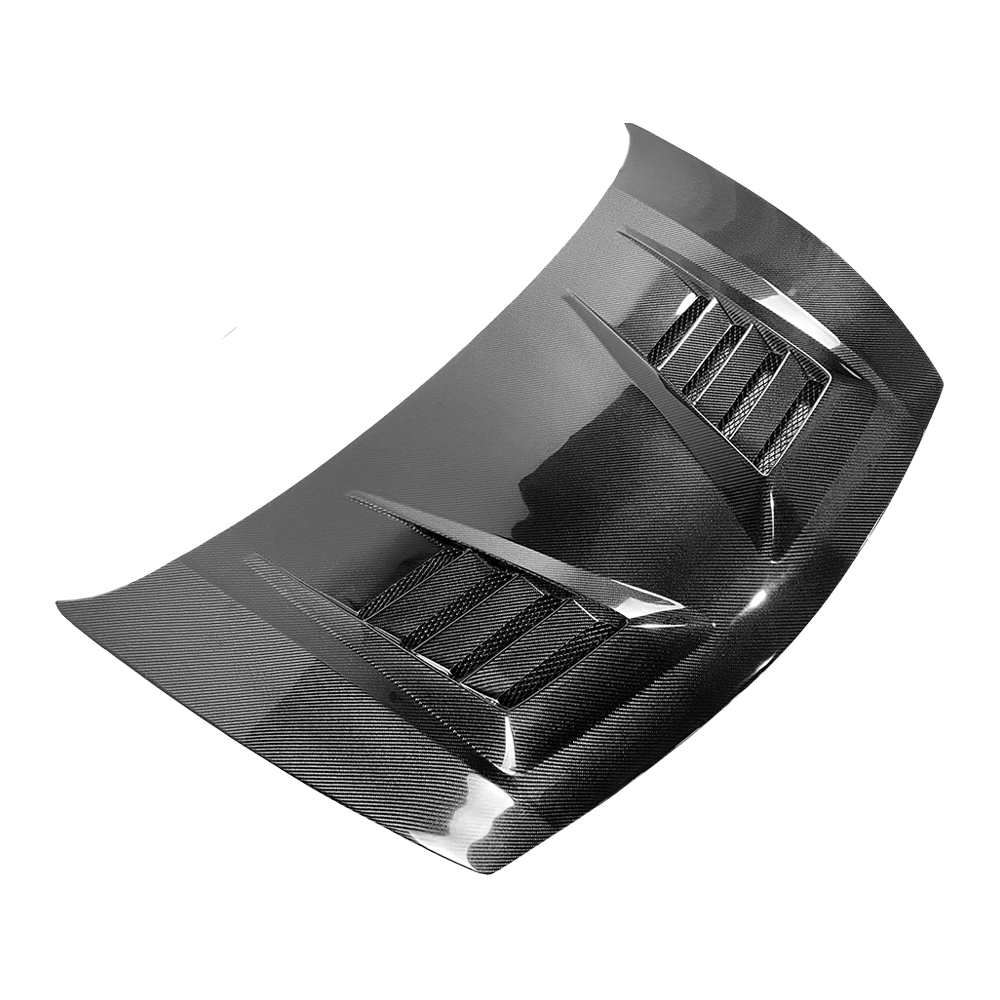 Honda Civic FD2 JS Style Front Vented Cooling Hood Bonnet 2006-2011 Kazento Carbon Parts Bonnets/Hoods