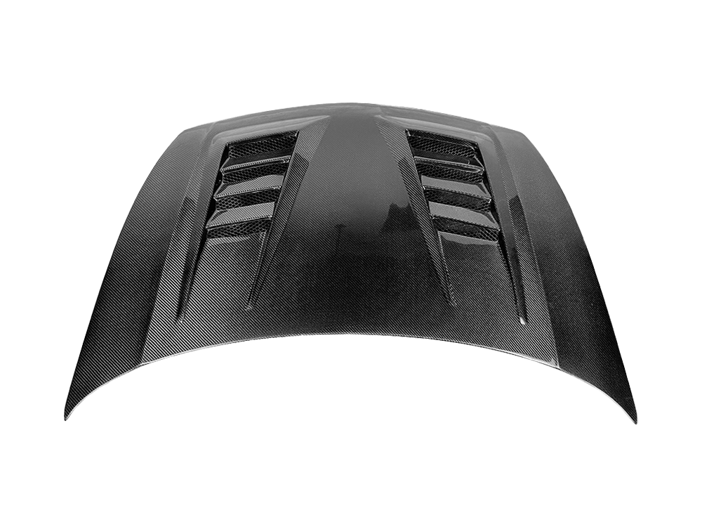 Honda Civic FD2 JS Style Front Vented Cooling Hood Bonnet 2006-2011 Kazento Carbon Parts Bonnets/Hoods