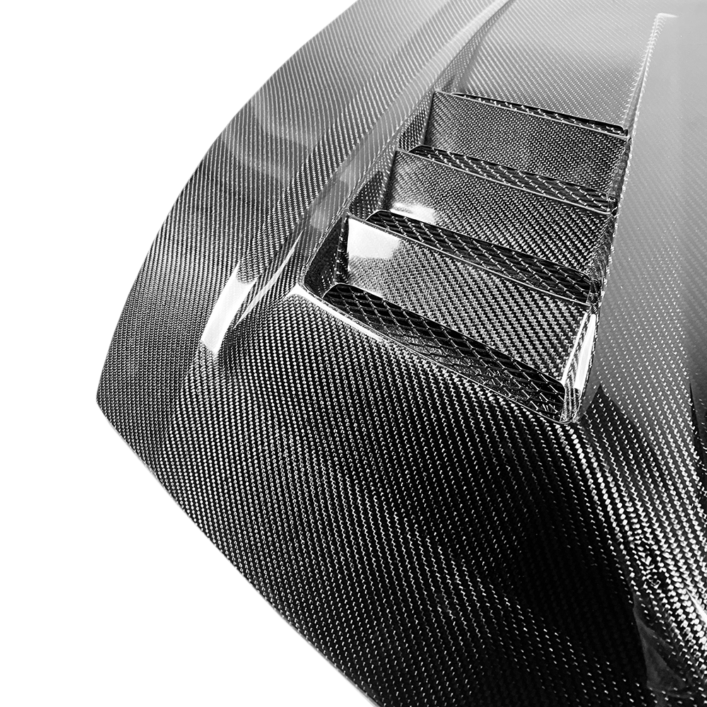 Honda Civic FD2 JS Style Front Vented Cooling Hood Bonnet 2006-2011 Kazento Carbon Parts Bonnets/Hoods