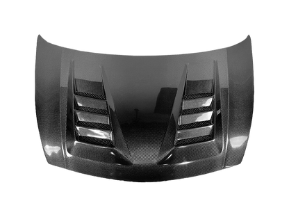 Honda Civic FD2 JS Style Front Vented Cooling Hood Bonnet 2006-2011 Kazento Carbon Parts Bonnets/Hoods