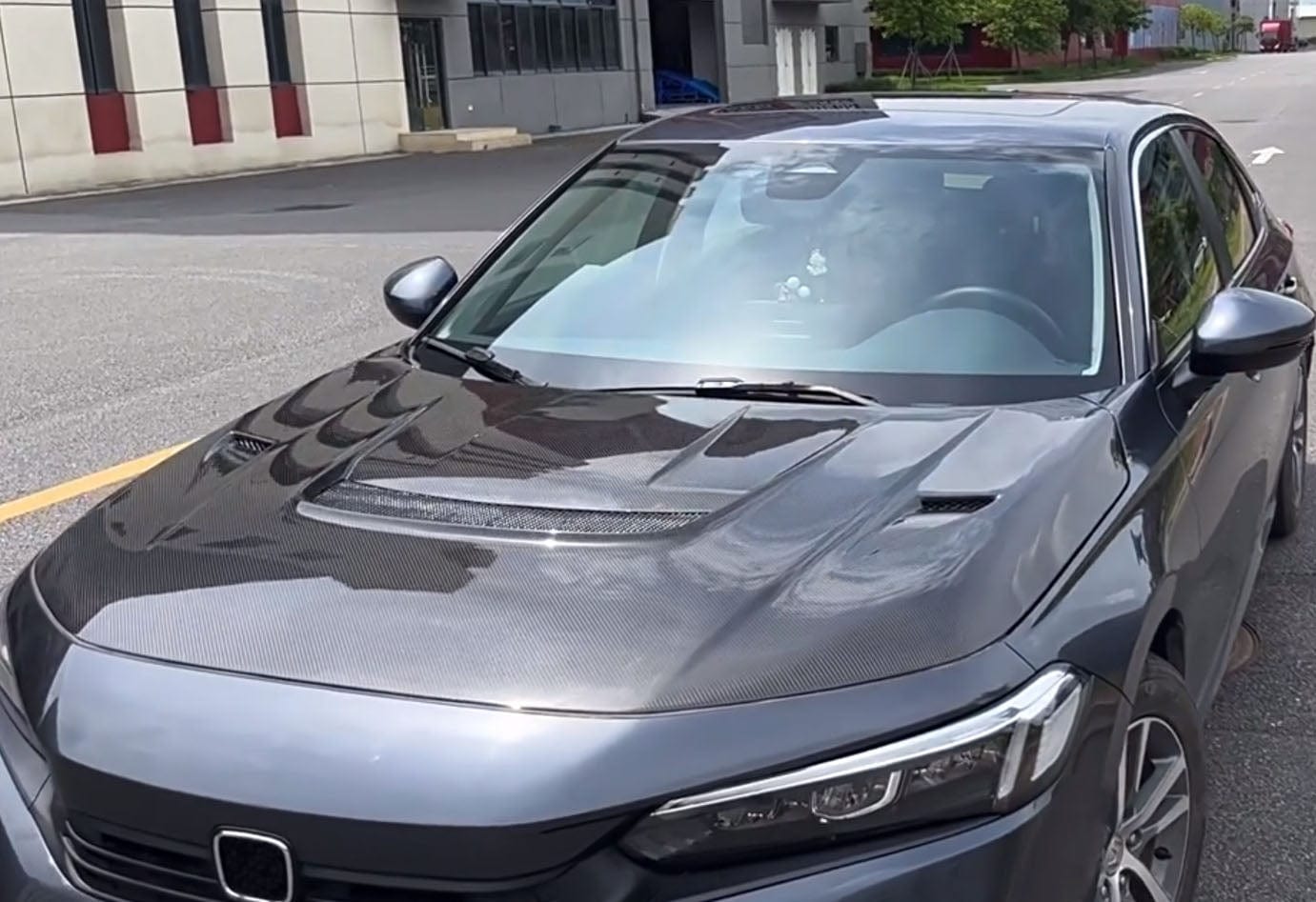 Honda Civic Gen 11 FE FL TR VS Style Front Vented Hood Bonnet 2022+