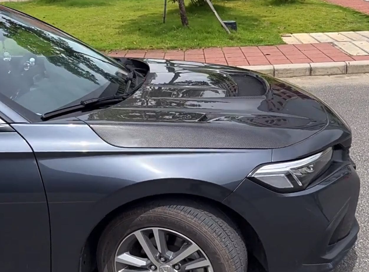 Honda Civic Gen 11 FE FL TR VS Style Front Vented Hood Bonnet 2022+