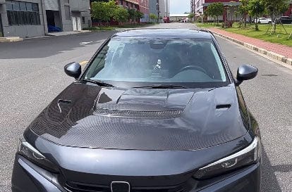 Honda Civic Gen 11 FE FL TR VS Style Front Vented Hood Bonnet 2022+