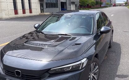 Honda Civic Gen 11 FE FL TR VS Style Front Vented Hood Bonnet 2022+