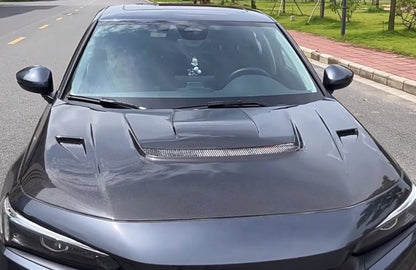 Honda Civic Gen 11 FE FL TR VS Style Front Vented Hood Bonnet 2022+