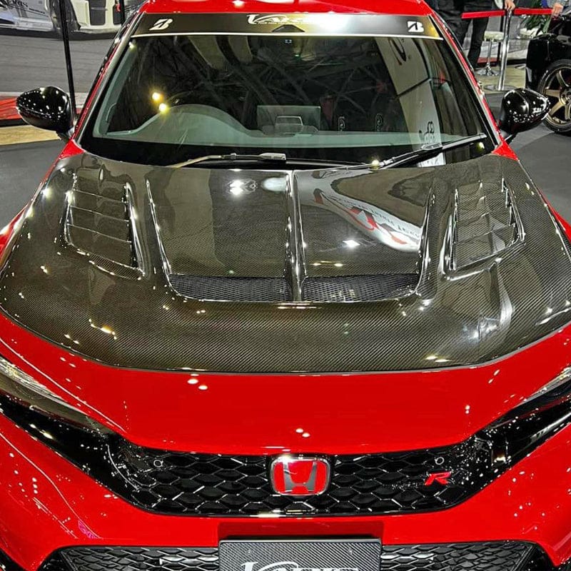 Honda Civic Gen 11 FE FL VAS Style Vented Hood Bonnet 2022+