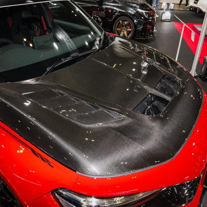 Honda Civic Gen 11 FE FL VAS Style Vented Hood Bonnet 2022+