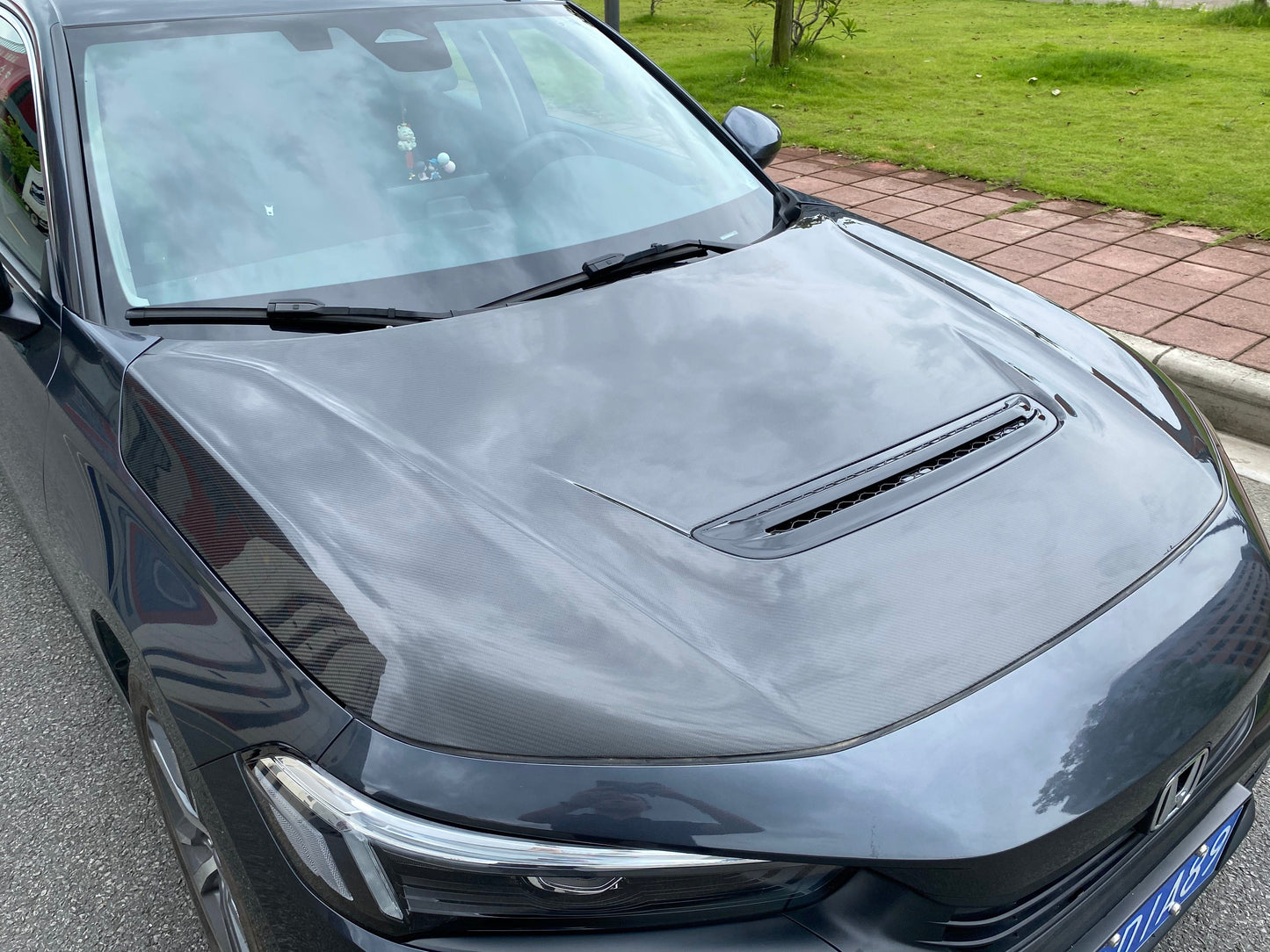 Honda Civic Gen11 FE FL TR Type-R style Front Vented Hood Bonnet 2022+