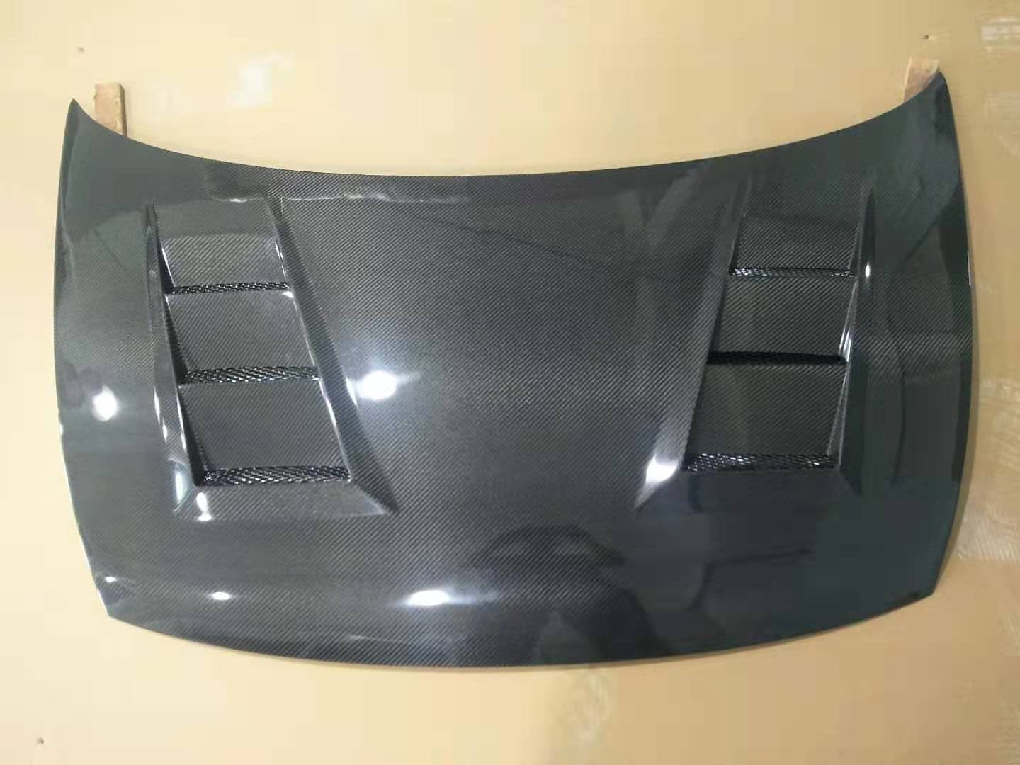 Honda Civic Sedan FA 4DR Mugen Style Vented Hood Bonnet 2006-2011 Kazento Carbon Parts Carbon Fiber FA1-HOOD-LN-CF
