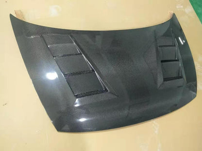 Honda Civic Sedan FA 4DR Mugen Style Vented Hood Bonnet 2006-2011 Kazento Carbon Parts Carbon Fiber FA1-HOOD-LN-CF