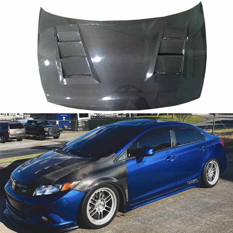 Honda Civic Sedan FA 4DR Mugen Style Vented Hood Bonnet 2006-2011