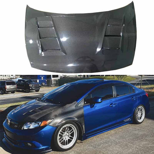 Honda Civic Sedan FA 4DR Mugen Style Vented Hood Bonnet 2006-2011