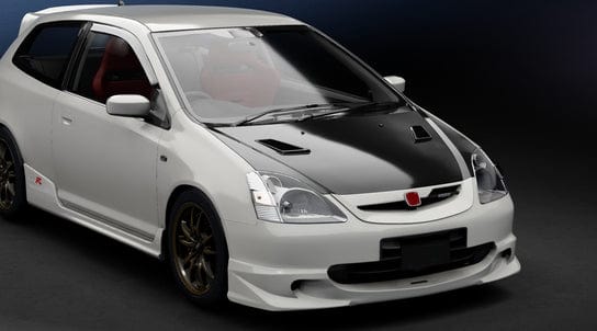 Honda Civic Type R EP3 Hatchback (04-05 Only) Carbon Front Grille Kazento Carbon Parts 车身侧板 Carbon Fiber EP-FG-045-CF