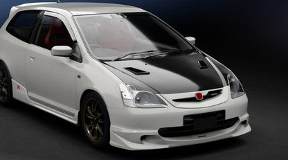 Honda Civic Type R EP3 Hatchback (04-05 Only) Carbon Front Grille Kazento Carbon Parts 车身侧板 Carbon Fiber EP-FG-045-CF
