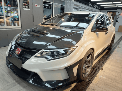 Honda Civic Type R FK2 15-17 Double Carbon WRC Style Front Vented Hood Kazento Carbon Parts Bonnets/Hoods Carbon Fiber (Double Side Carbon) FK2-HOOD-WRC-2CF