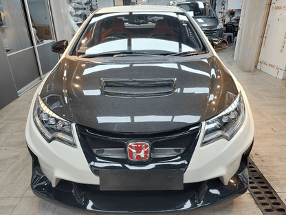 Honda Civic Type R FK2 15-17 Double Carbon WRC Style Front Vented Hood