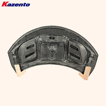 Honda Civic Type-R FK2 15-17 Double Side Carbon Front Vented Hood Kazento Carbon Parts Bonnets/Hoods Carbon Fiber (Double Side Carbon) FK2-HOOD-KZA-2CF