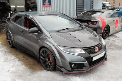 Honda Civic Type-R FK2 15-17 Double Side Carbon Front Vented Hood