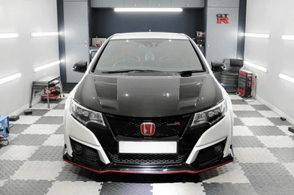 Honda Civic Type-R FK2 15-17 Double Side Carbon Front Vented Hood