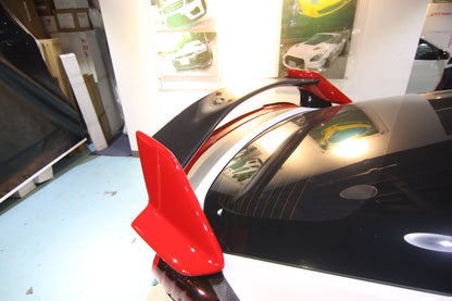 Honda Civic Type R FK2 15-17 KZ Style Carbon Fiber Rear Spoiler Wing Kazento Carbon Parts Carbon Fiber FK2-RS-GT-KZ-CF