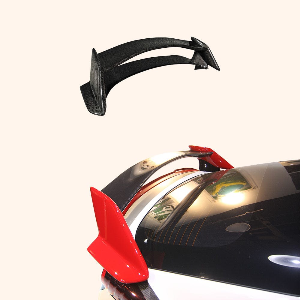 Honda Civic Type R FK2 15-17 KZ Style Carbon Fiber Rear Spoiler Wing Kazento Carbon Parts Carbon Fiber FK2-RS-GT-KZ-CF