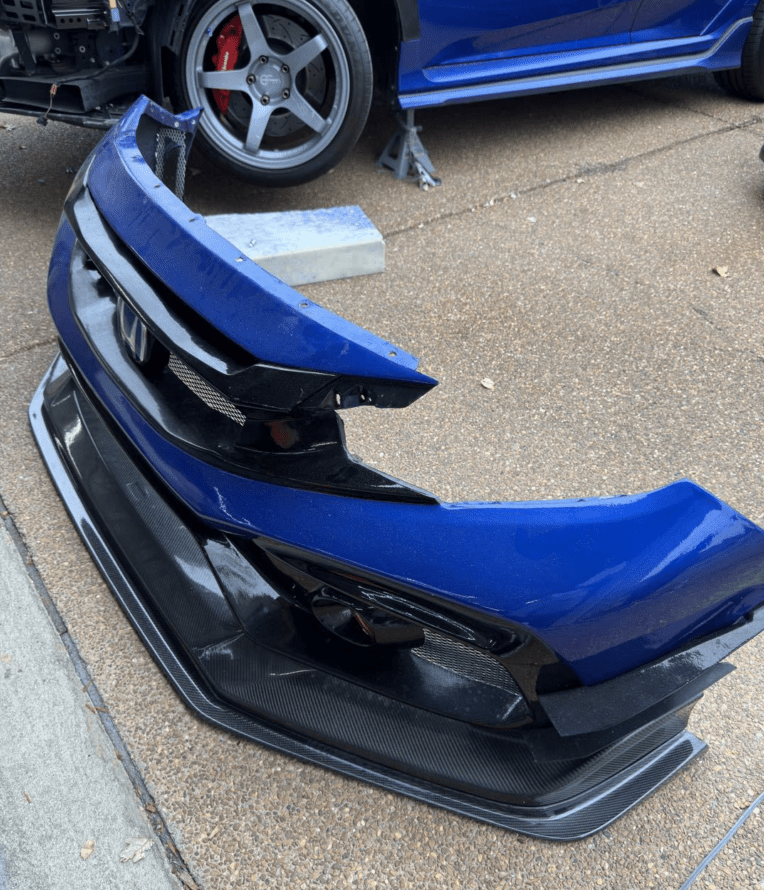 Honda Civic Type-R FK8 VRS-W Type Extension front lip 2017+