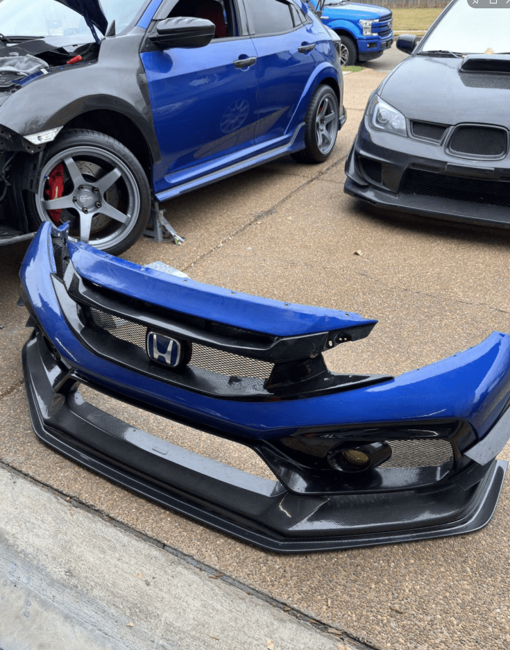 Honda Civic Type-R FK8 VRS-W Type Extension front lip 2017+