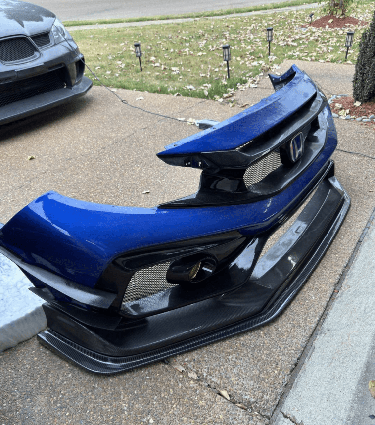 Honda Civic Type-R FK8 VRS-W Type Extension front lip 2017+