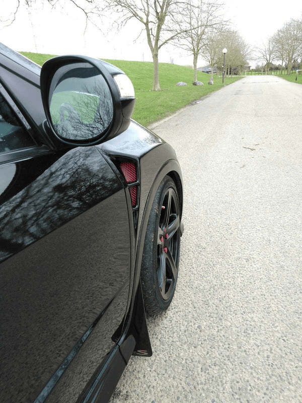 Honda Civic Type R FN2 07-11 MUG Style Fiberglass Front Fender Pair Kazento Carbon Parts Fiber Glass (Unpaint) FN2-FF-MU-FRP