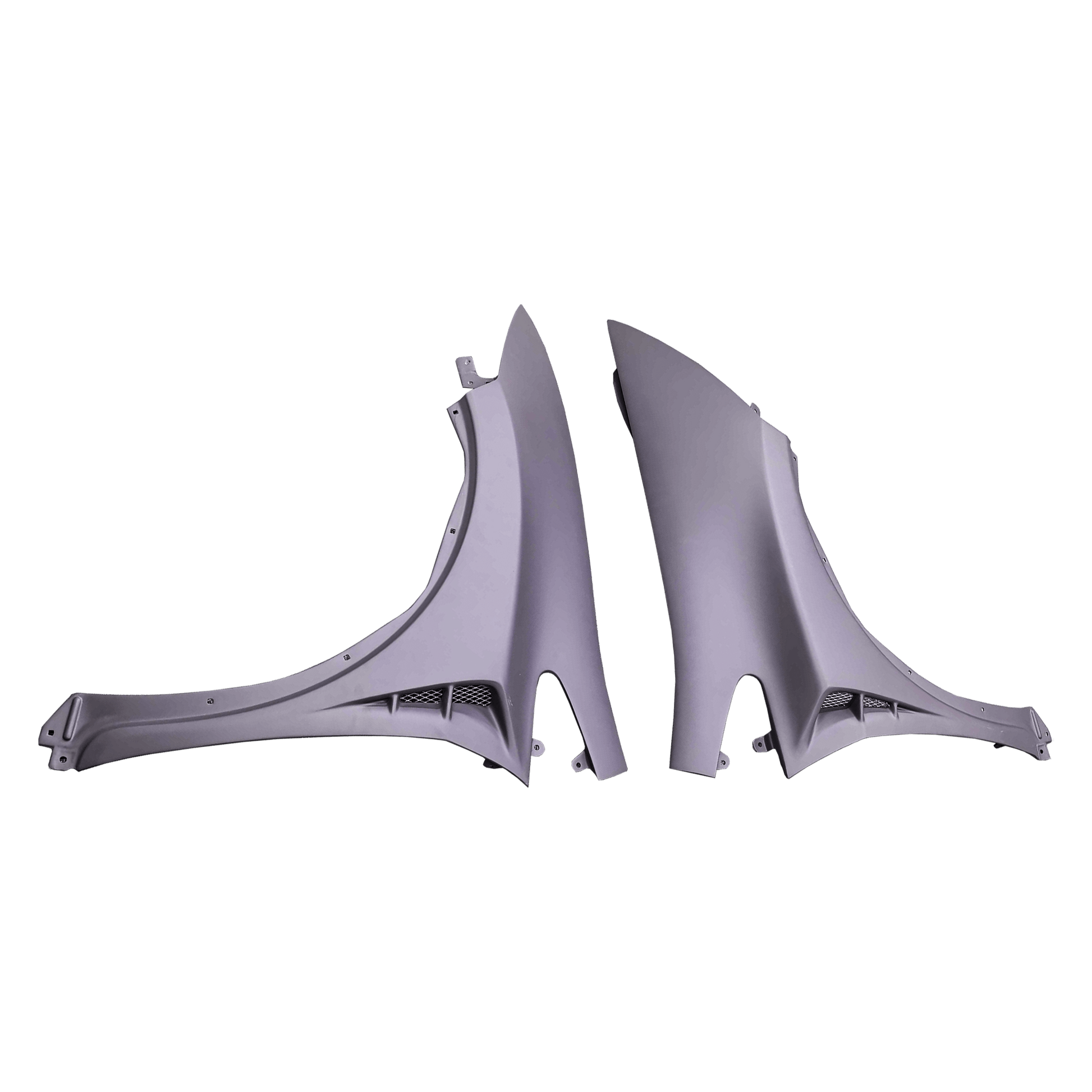 Honda Civic Type R FN2 07-11 MUG Style Fiberglass Front Fender Pair Kazento Carbon Parts Fiber Glass (Unpaint) FN2-FF-MU-FRP