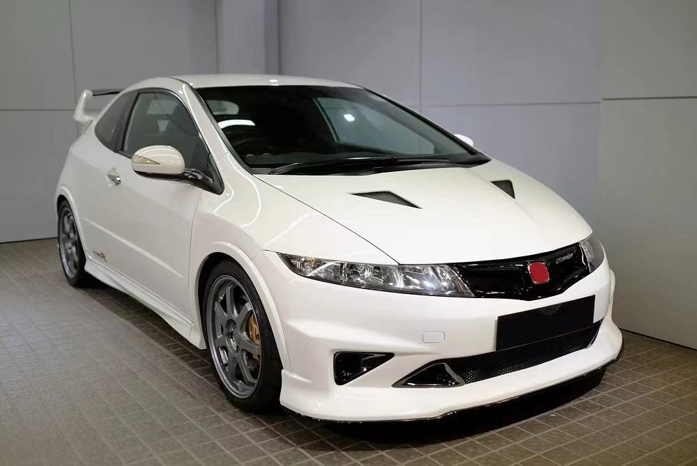 Honda Civic Type R FN2 07-11 MUG Style Fiberglass Front Fender Pair Kazento Carbon Parts Fiber Glass (Unpaint) FN2-FF-MU-FRP