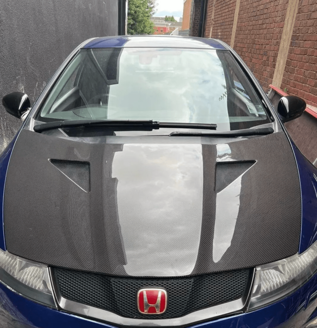 Honda Civic Type R FN2 MUGEN Style Vented Hood Bonnet 2007-2011