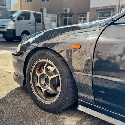 HONDA Integra DC2 JDM OEM Carbon Fiber Front Fenders 1994-2000 Kazento Carbon Parts 车身侧板 Carbon Fiber DC2-FF-OE-JDM-CF